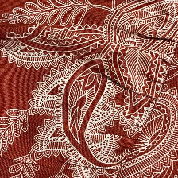 Just Fab Women’s Flutter Sleeve Jumpsuit V neck size XL color Tandoori spice - Picture 9 of 14